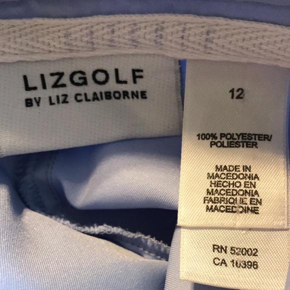 Liz Claiborne Size 12 Pale Blue Polyester Shorts - Picture 5 of 6